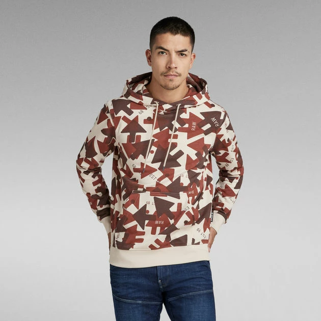 G-Star Raw Arrow Camo Hooded Sweater