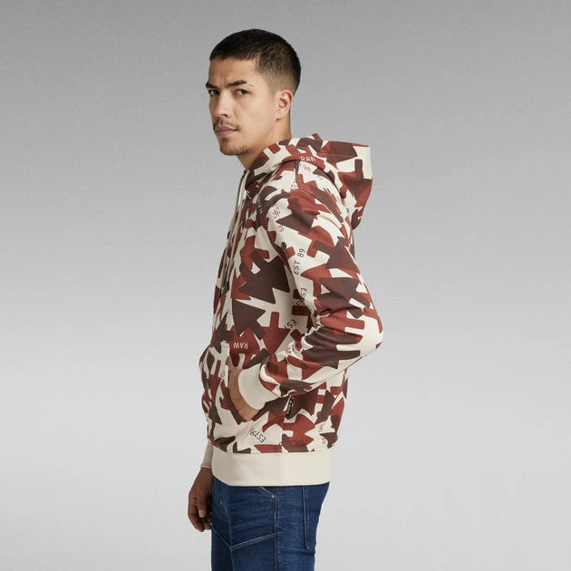 G-Star Raw Arrow Camo Hooded Sweater - Image 2