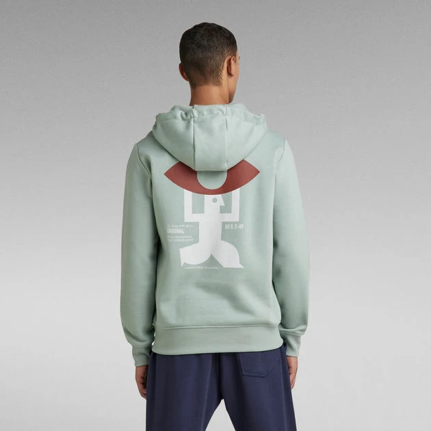 G-Star Raw Back Graphic Hooded Sweater - Image 3