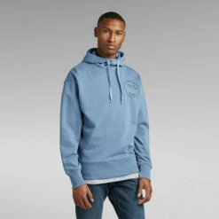 G-Star Raw Back Graphic Loose Hooded Sweater