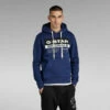 G-Star Raw Color Block Originals Logo Hooded Sweater