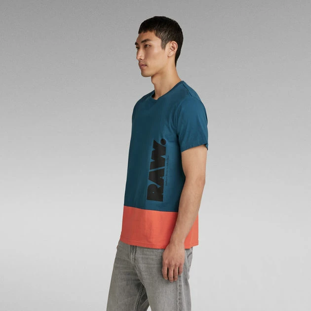 G-Star Raw Color Block RAW. T-Shirt - Image 2