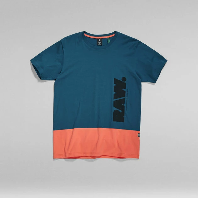 G-Star Raw Color Block RAW. T-Shirt - Image 4