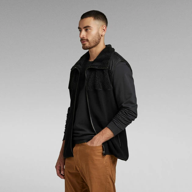 G-Star Raw Dast Shearling Knitted Bodywarmer - Image 2