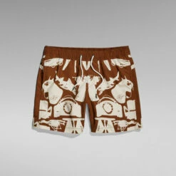 G-Star Raw Dirik Small Objects Allover Swim Shorts
