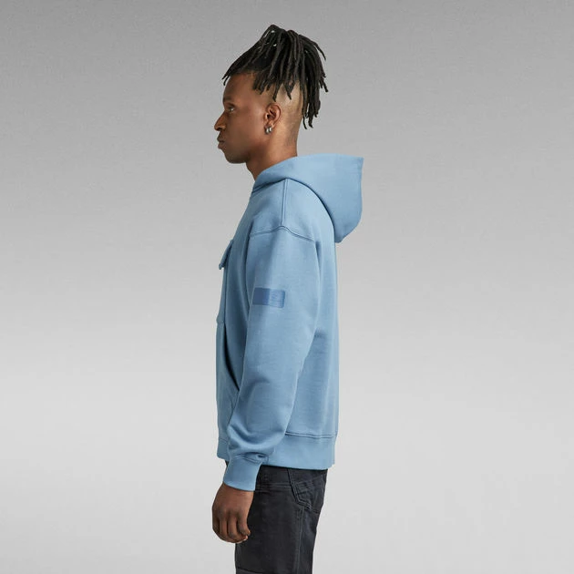 G-Star Raw Double Pocket Loose Hooded Sweater - Image 2