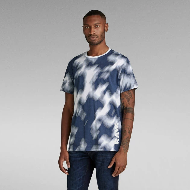 G-Star Raw Faded Allover Print T-Shirt - Image 2