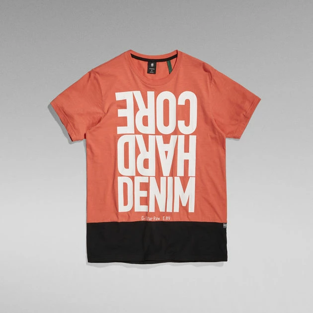 G-Star Raw Hard Core Denim Color Block T-Shirt - Image 4