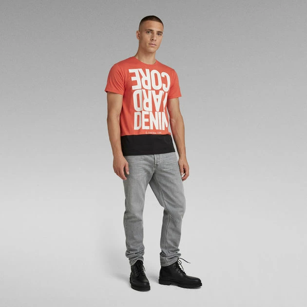 G-Star Raw Hard Core Denim Color Block T-Shirt - Image 5