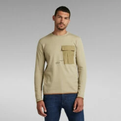 G-Star Raw Lightweight Slanted Pocket Sweater