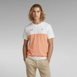 G-Star Raw Placed Stripe Graphic T-Shirt