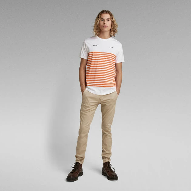 G-Star Raw Placed Stripe Graphic T-Shirt - Image 5