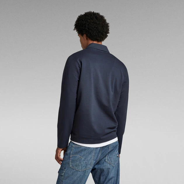 G-Star Raw Polo Half Zip Lightweight Sweater - Image 3