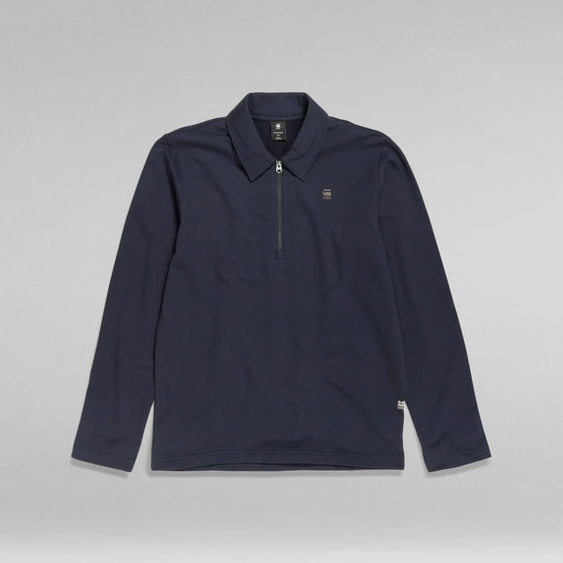 G-Star Raw Polo Half Zip Lightweight Sweater - Image 4
