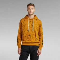 G-Star Raw Splatter Sleeve Graphic Hoodie