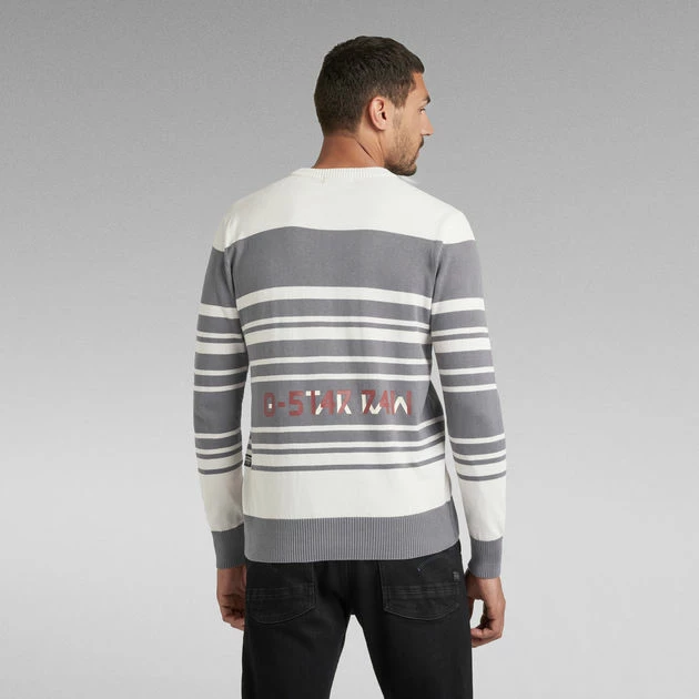 G-Star Raw Stripe Knitted Sweater - Image 3