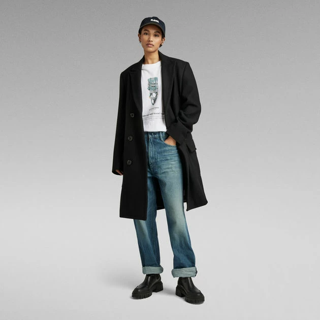 G-Star Raw Unisex Double Breasted Wool Coat - Image 5