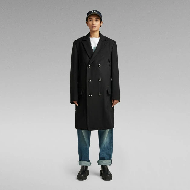 G-Star Raw Unisex Double Breasted Wool Coat - Image 6