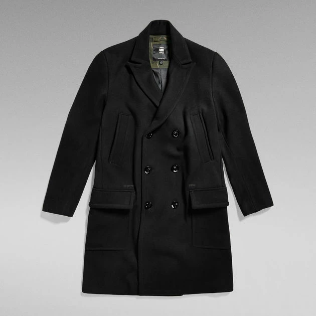 G-Star Raw Unisex Double Breasted Wool Coat