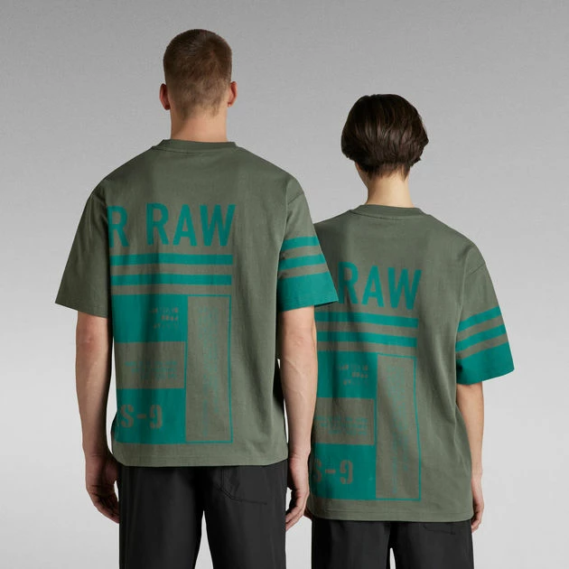 G-Star Raw Unisex T-Shirt Scarf Graphic Boxy - Image 5
