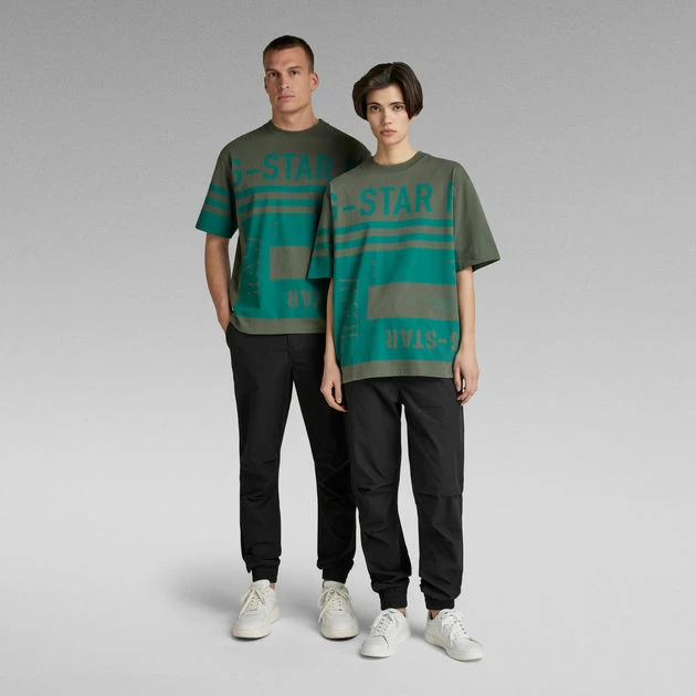 G-Star Raw Unisex T-Shirt Scarf Graphic Boxy - Image 6