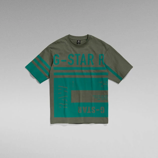 G-Star Raw Unisex T-Shirt Scarf Graphic Boxy