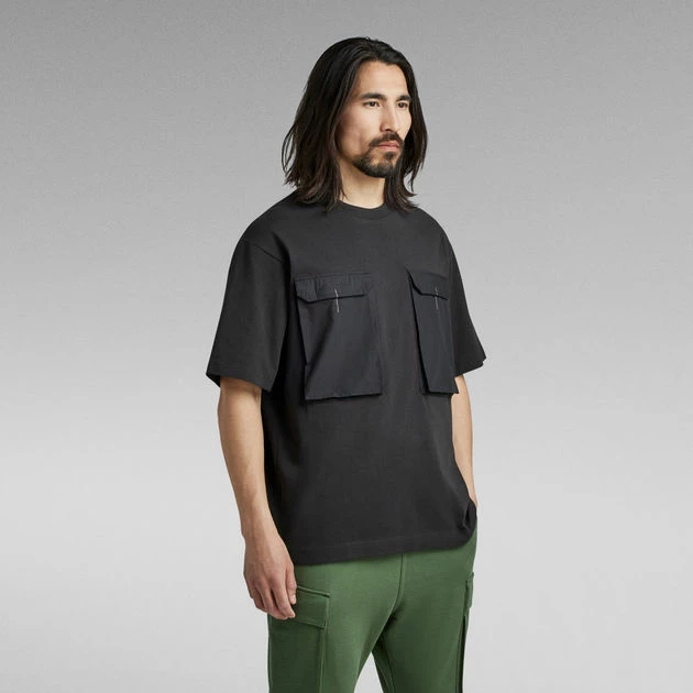 G-Star Raw Utility Woven Mix Boxy T-Shirt - Image 2
