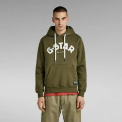 G-Star Raw Varsity Felt Hooded Sweater